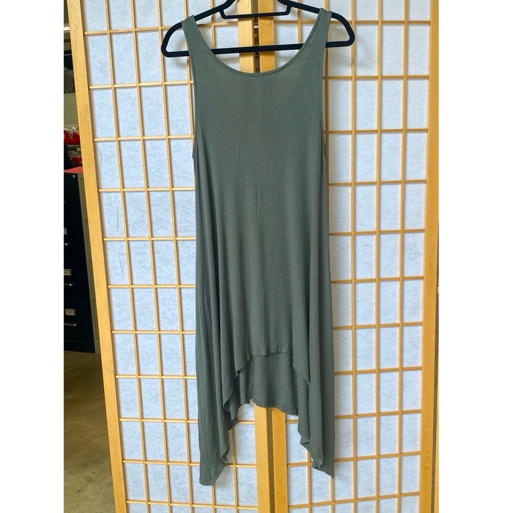 Olive Trapeze Dress
